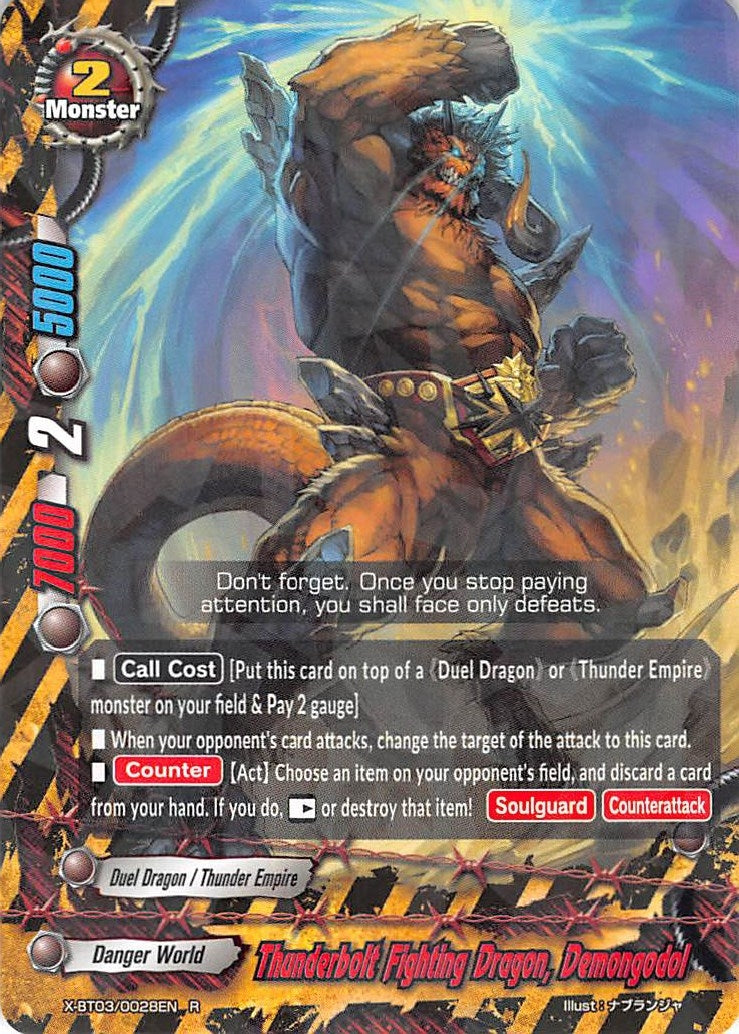 Thunderbolt Fighting Dragon Demongodol (30028) [X-BT03] - Future Card BuddyFight Single