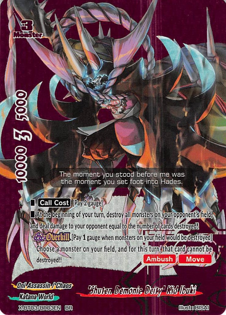 ’Shuten Demonic Deity’ Kid Ibuki (303) [X-BT03] - Future Card BuddyFight Single