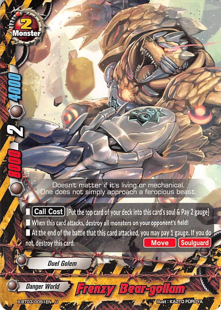 Frenzy Bear-gollum (30051) [X-BT03] - Future Card BuddyFight Single