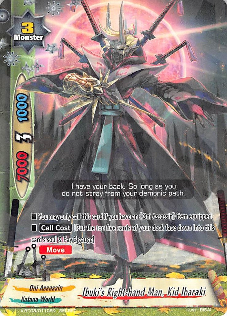 Ibuki’s Right-hand Man Kid Ibaraki (30110) [X-BT03] - Future Card BuddyFight Single