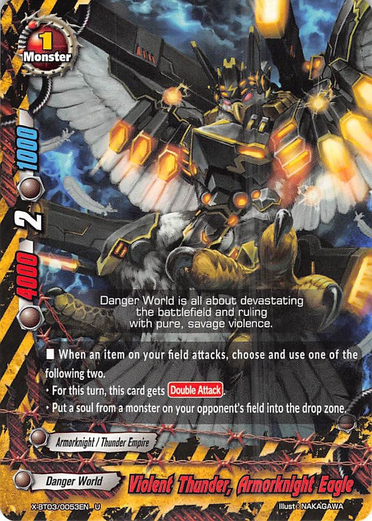 Violent Thunder Armorknight Eagle (30053) [X-BT03] - Future Card BuddyFight Single