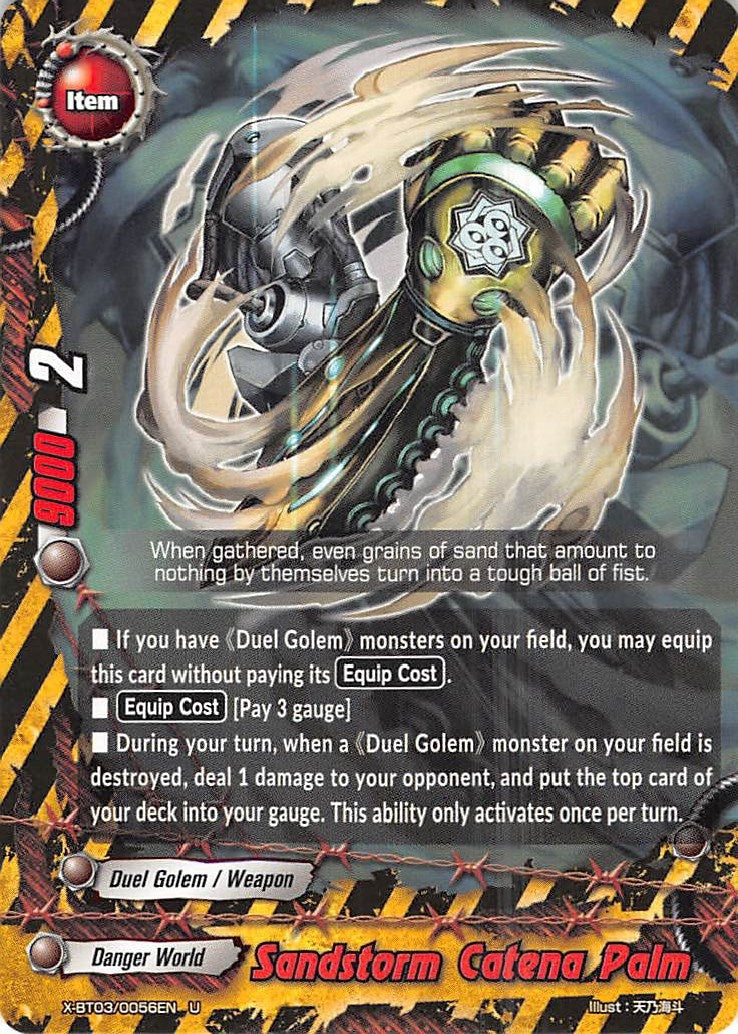 Sandstorm Catena Palm (30056) [X-BT03] - Future Card BuddyFight Single