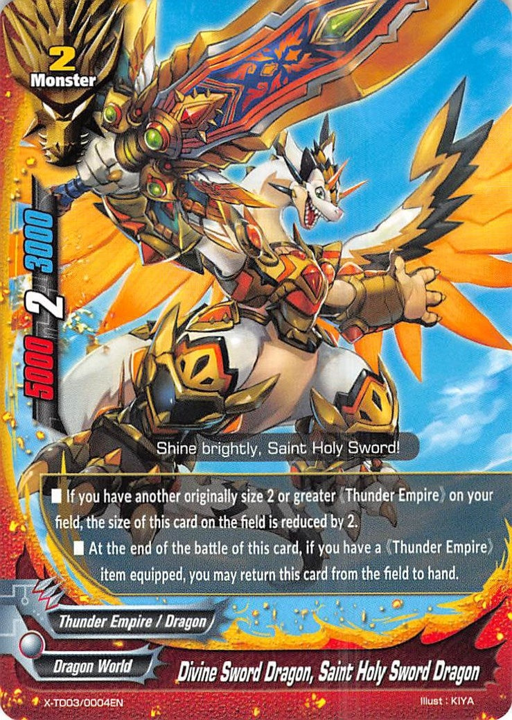 Divine Sword Dragon Saint Holy Sword Dragon (30004) [X-TD03] - Future Card BuddyFight Single