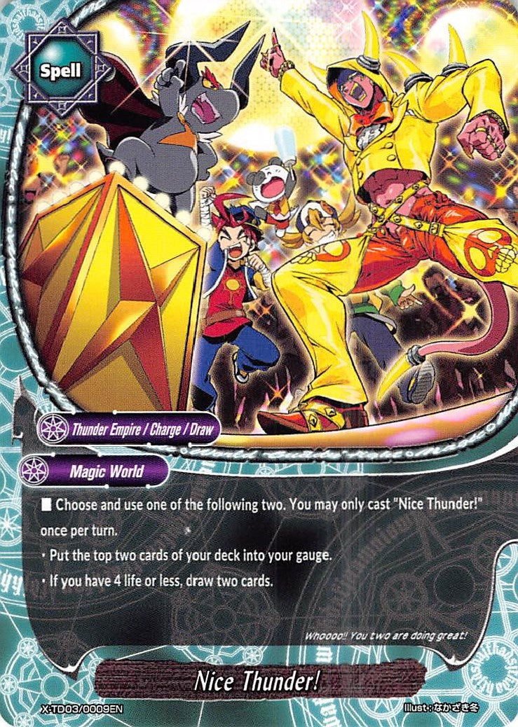 Nice Thunder! (30009) [X-TD03] - Future Card BuddyFight Single