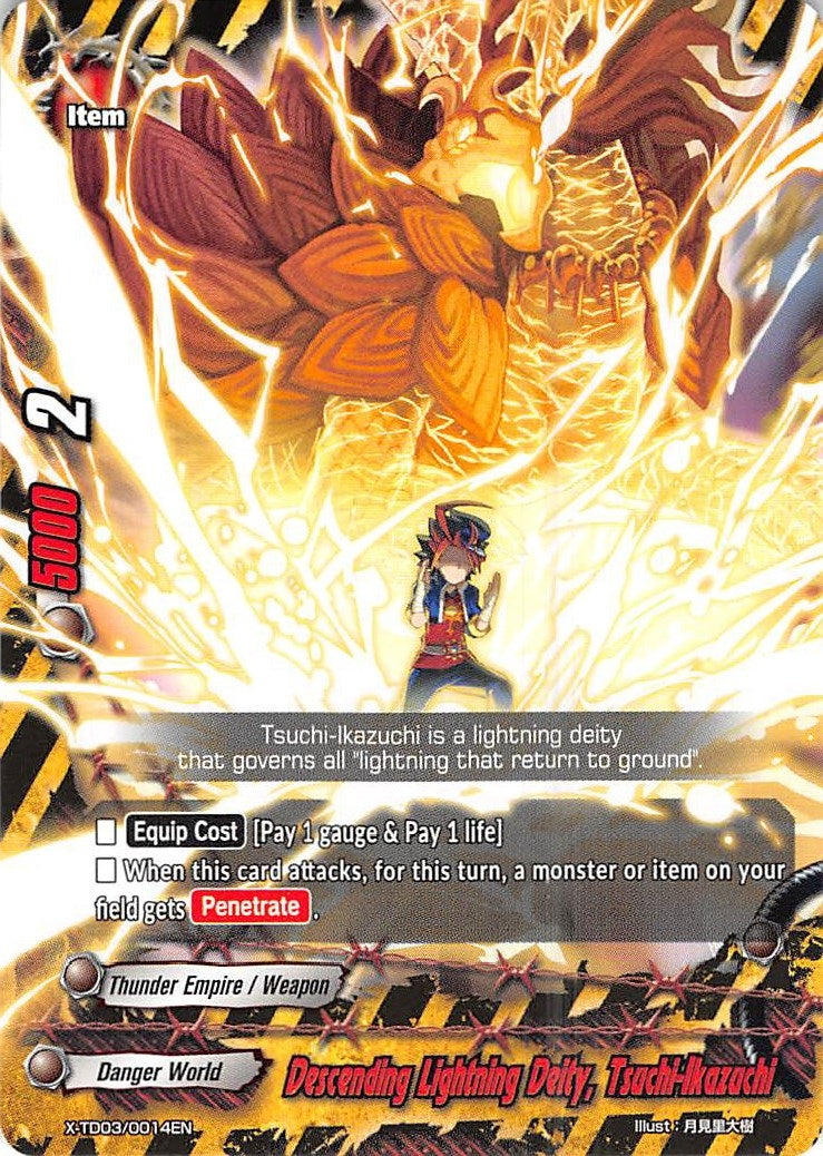 Descending Lightning Deity Tsuchi-Ikazuchi (30014) [X-TD03] - Future Card BuddyFight Single