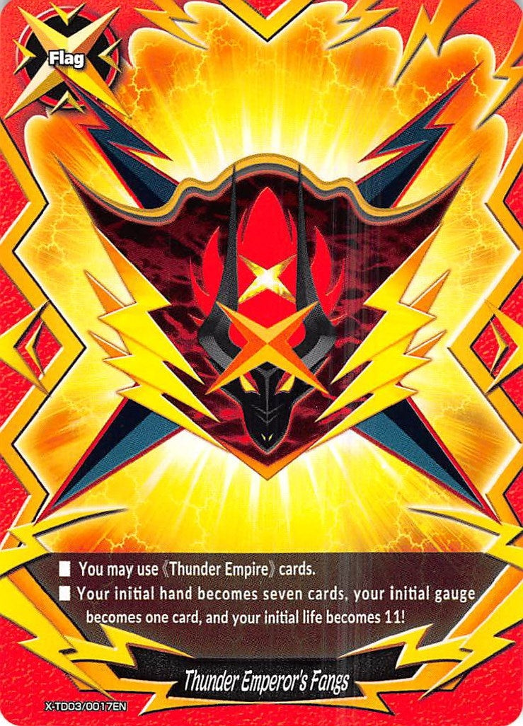 Thunder Emperor’s Fangs (30017) [X-TD03] - Future Card BuddyFight Single