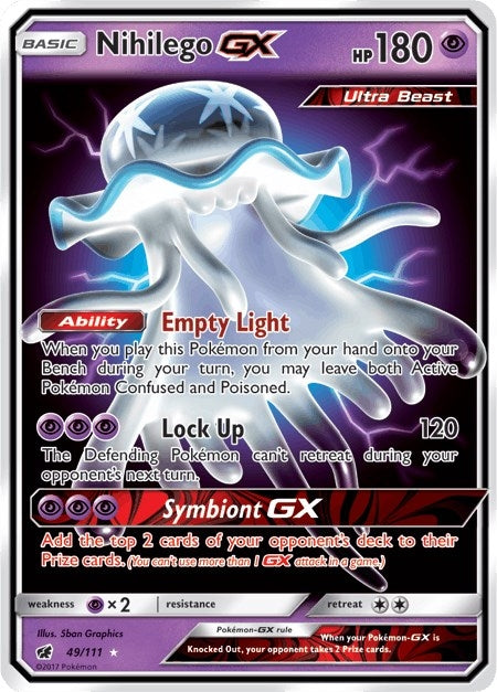 Image for Nihilego GX (49/111) (SM - Crimson Invasion) - Pokemon