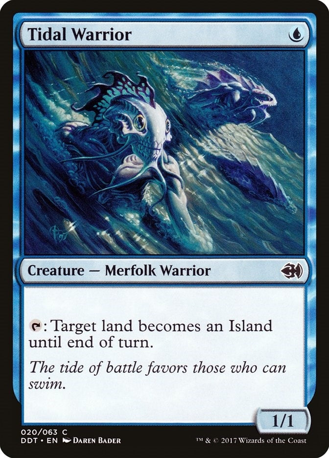 Tidal Warrior (20) [DDT] - MTG Single