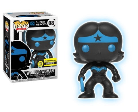 Wonder Woman (Silhouette) (Glow in the Dark) (Entertainment Earth Exclusive) (8) [POP!] - Funko Sealed