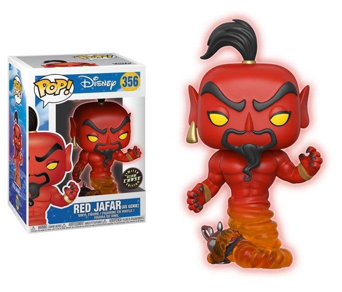 Aladdin: Red Jafar (as Genie) (Glow in the Dark) (Limited Edition Chase) (356) [POP!] - Funko Sealed