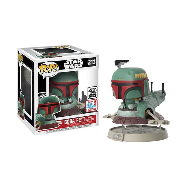 Star Wars: Boba Fett with Slave One (Bobble-Head) (Toys R Us Exclusive) (213) [POP!] - Funko Sealed