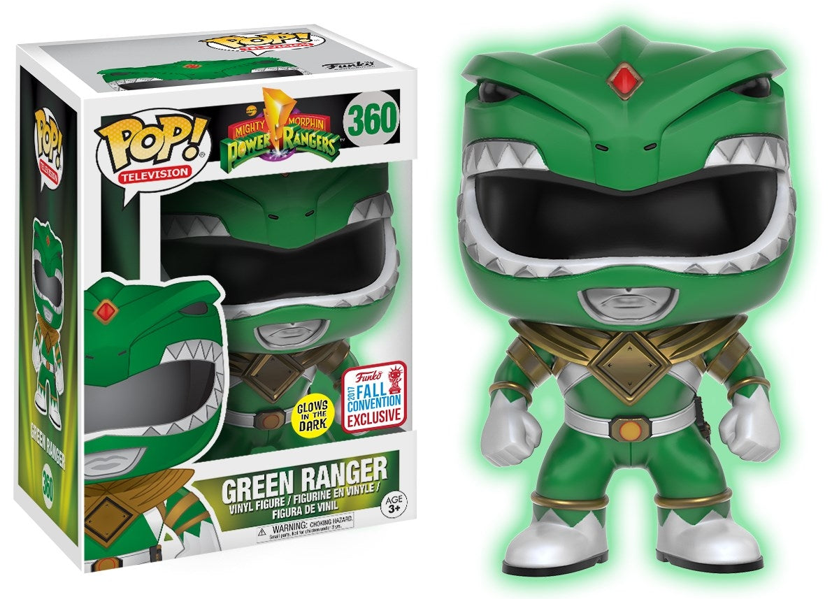 Mighty Morphin Power Rangers: Green Ranger (Glow in the Dark) (Walmart Exclusive) (360) [POP!] - Funko Sealed