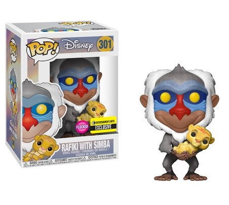Rafiki with Simba (Flocked) (Entertainment Earth Exclusive) (301) [POP!] - Funko Sealed