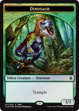Dinosaur // Treasure (011) Token (11) [FNM] - MTG Single