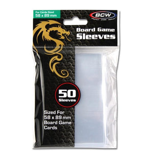 Image for Board Game Sleeves Mini (58mm x 89mm) - Clear (50-Pack) - Card Sleeves