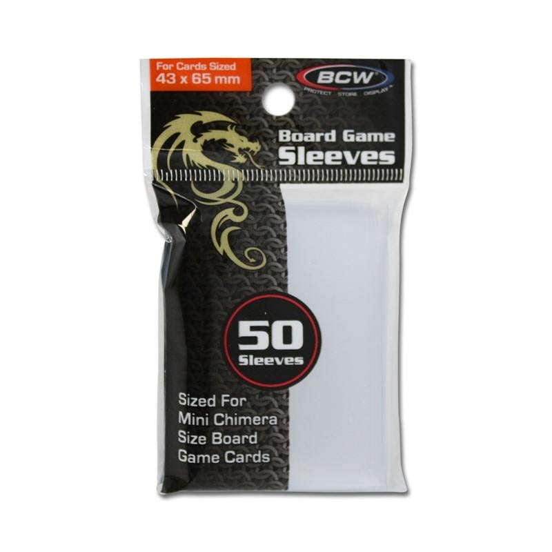 Image for Board Game Sleeves Mini-Chimera (43mm x 65mm) - Clear (50-Pack) - Card Sleeves