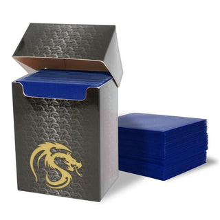 Image for Deck Guards Double Matte Standard - Blue (80-Pack) - Card Sleeves