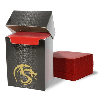 Image for Deck Guards Double Matte Standard - Red (80-Pack) - Card Sleeves