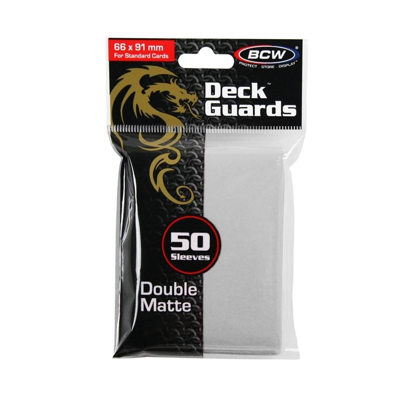 Image for Deck Guards Double Matte Standard - White (50-Pack) - Card Sleeves