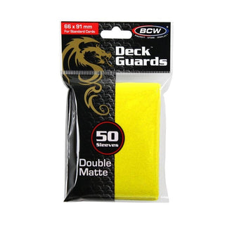 Image for Deck Guards Double Matte Standard - Yellow (50-Pack) - Card Sleeves