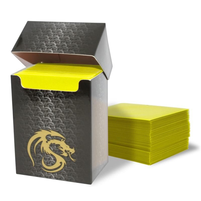 Image for Deck Guards Double Matte Standard - Yellow (80-Pack) - Card Sleeves