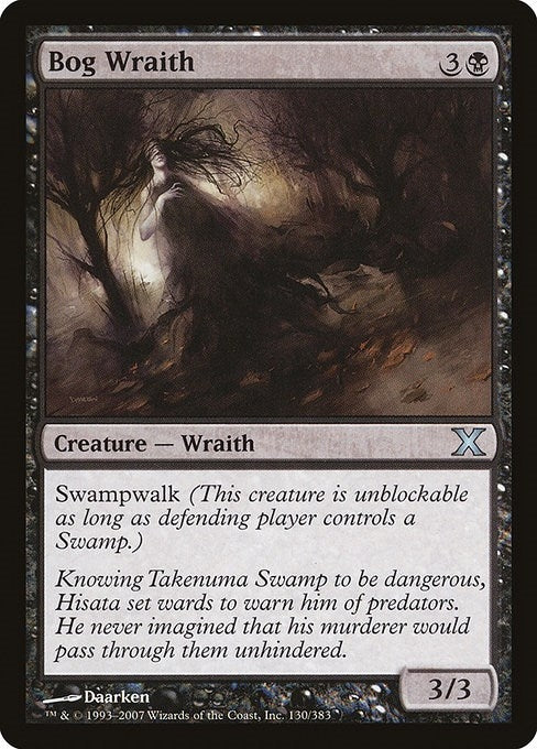 Bog Wraith (130) [10E] - MTG Single