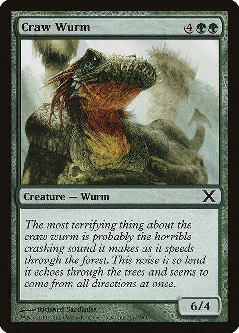 Craw Wurm (257) [10E] - MTG Single