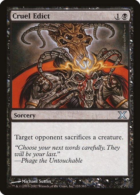 Cruel Edict (133) [10E] - MTG Single