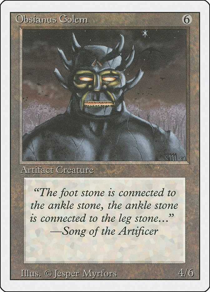 Obsianus Golem [3ED] - MTG Single