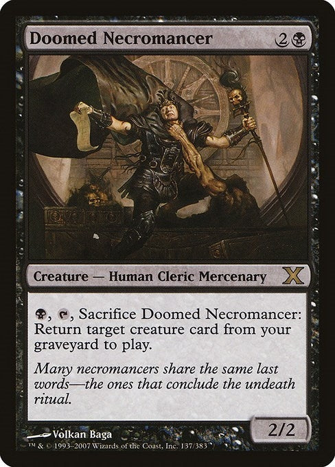 Doomed Necromancer (137) [10E] - MTG Single