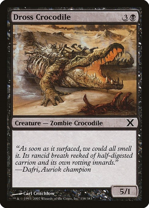 Dross Crocodile (138) [10E] - MTG Single