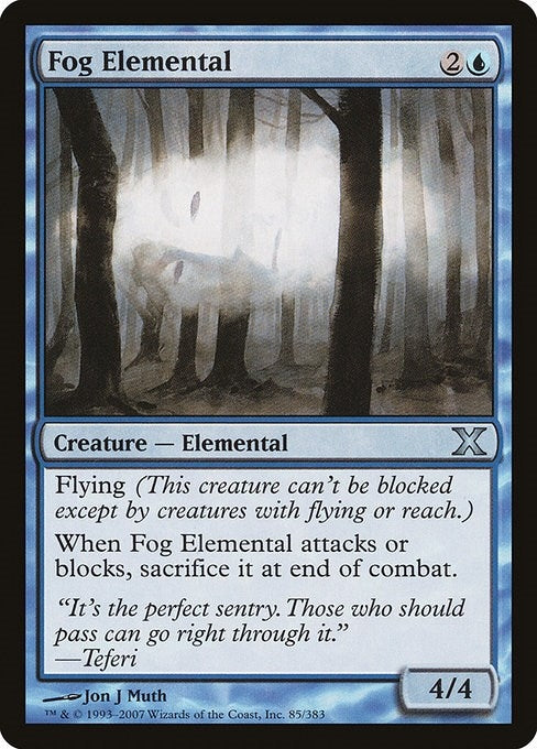 Fog Elemental (85) [10E] - MTG Single