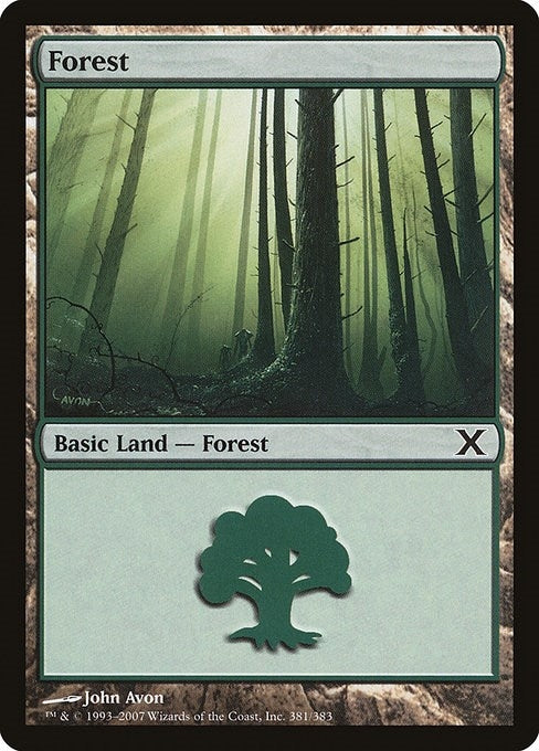 Forest (381) (381) [10E] - MTG Single