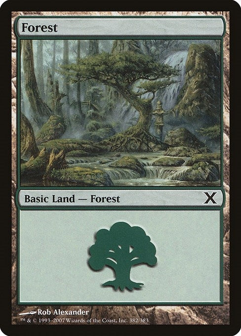 Forest (382) (382) [10E] - MTG Single