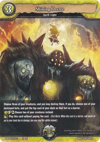Shining Decree (2022) [BP02] - Dragoborne Single