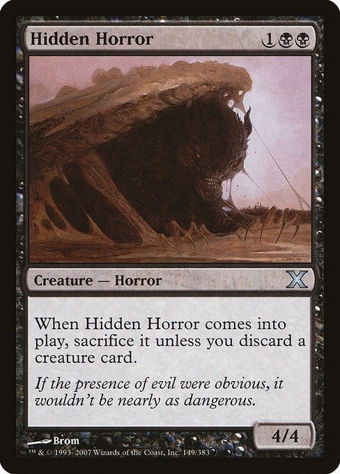 Hidden Horror (149) [10E] - MTG Single