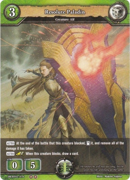 Resolute Paladin (2034) [BP02] - Dragoborne Single