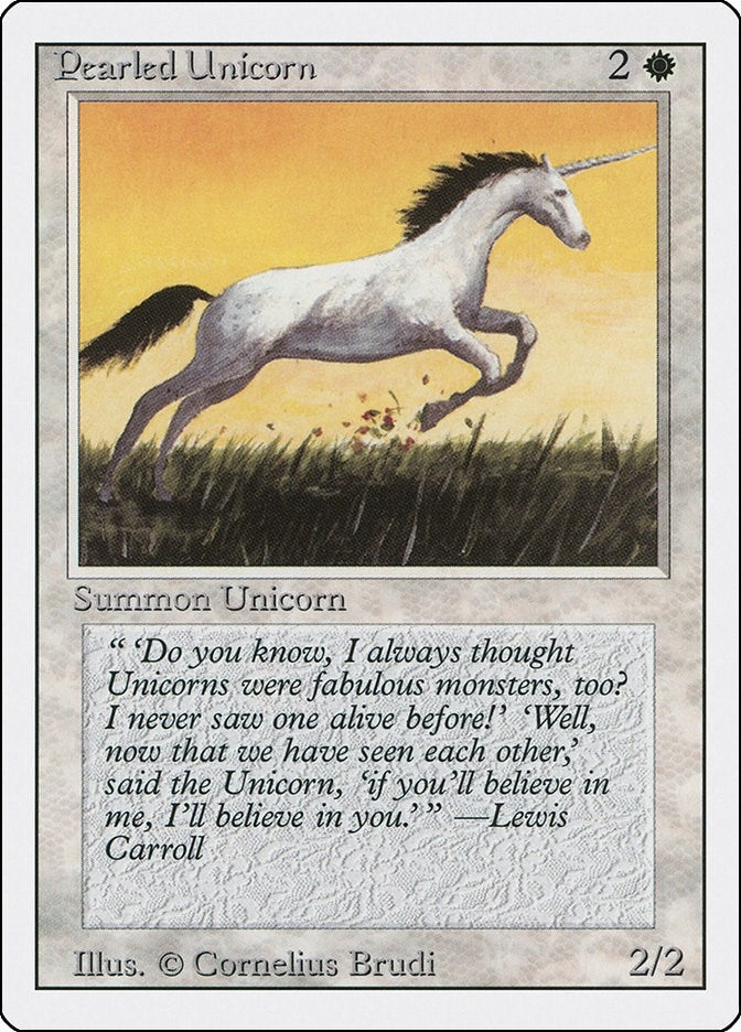 Pearled Unicorn [3ED] - MTG Single