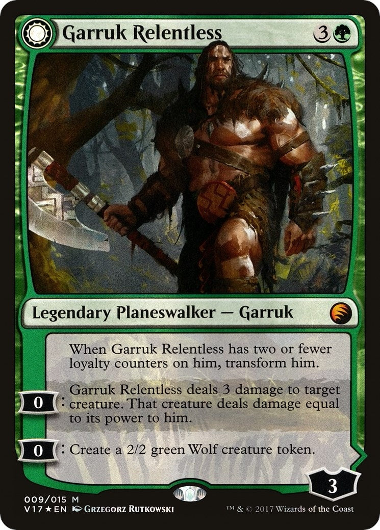 Garruk Relentless (9) [V17] - MTG Single