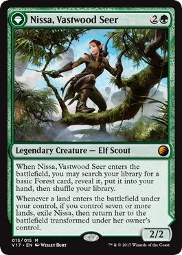 Nissa Vastwood Seer (15) [V17] - MTG Single
