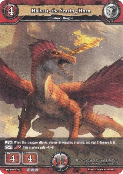 Halvast the Searing Horn (2077) [BP02] - Dragoborne Single