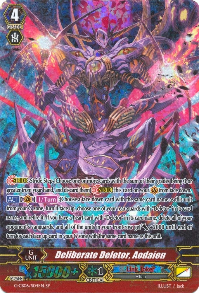 Deliberate Deletor Aodaien (SP) (604) [G-CB06] - Cardfight Vanguard Single