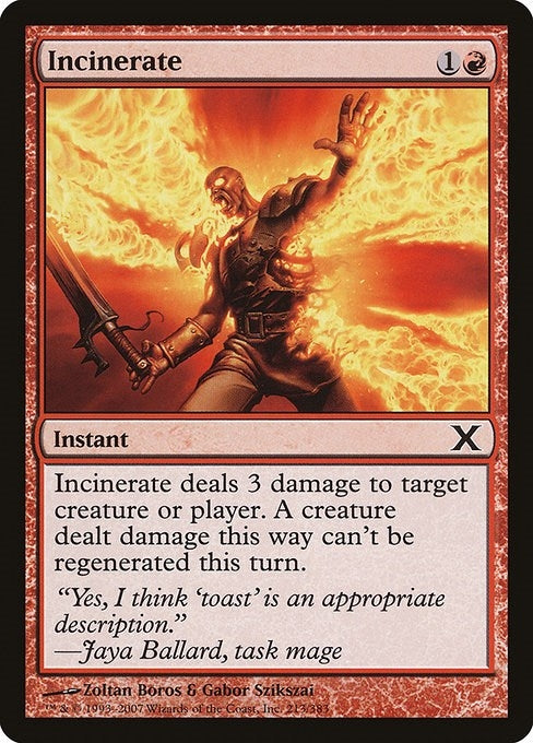 Incinerate (213) [10E] - MTG Single