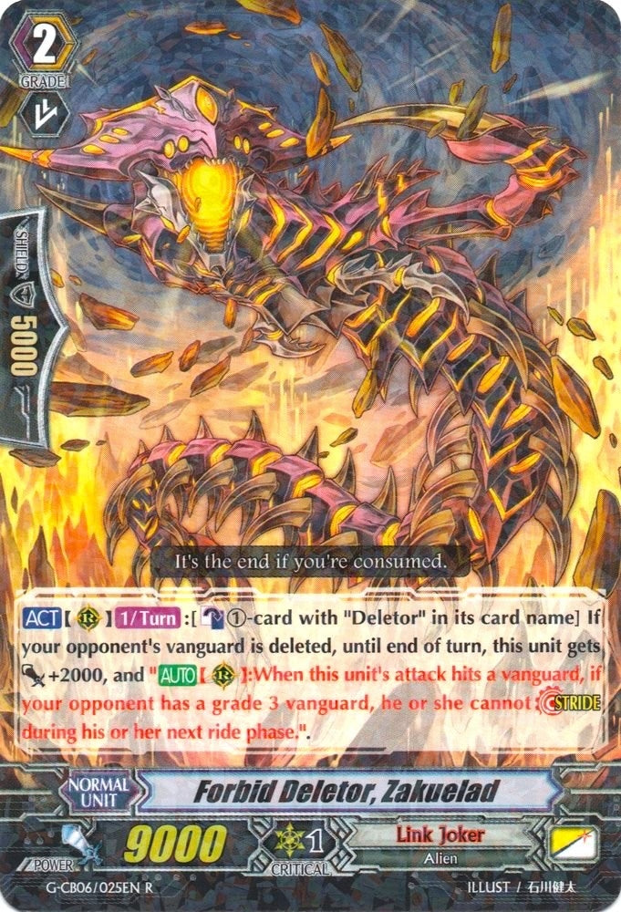 Forbid Deletor Zakuelad (6025) [G-CB06] - Cardfight Vanguard Single