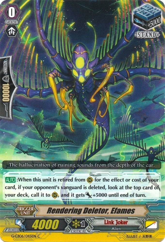 Rendering Deletor Efames (6045) [G-CB06] - Cardfight Vanguard Single