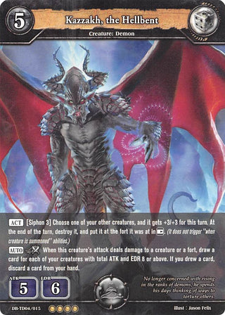 Kazzakh the Hellbent (4015) [TD04] - Dragoborne Single