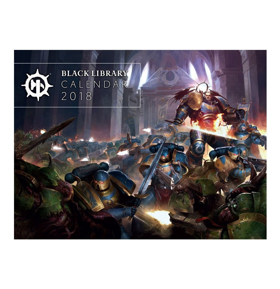 2018 Black Library Calendar [ACCS] - Warhammer Game Accessories Sealed