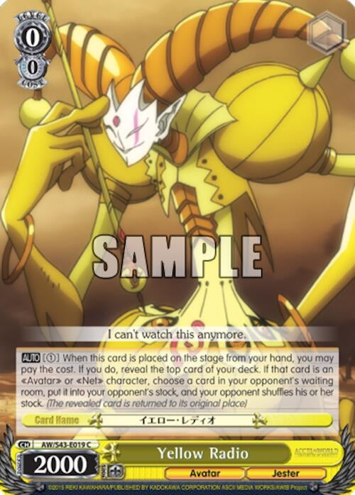 Yellow Radio (43019) [AW/S43] - Weiss Schwarz Single
