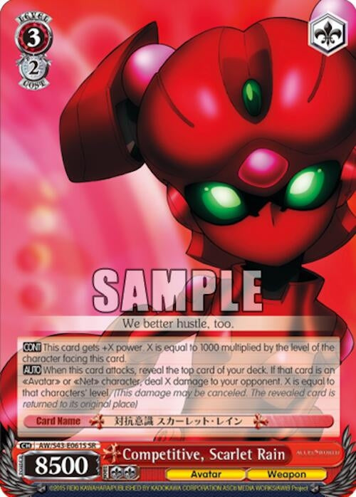 Competitive Scarlet Rain (SR) (43061) [AW/S43] - Weiss Schwarz Single