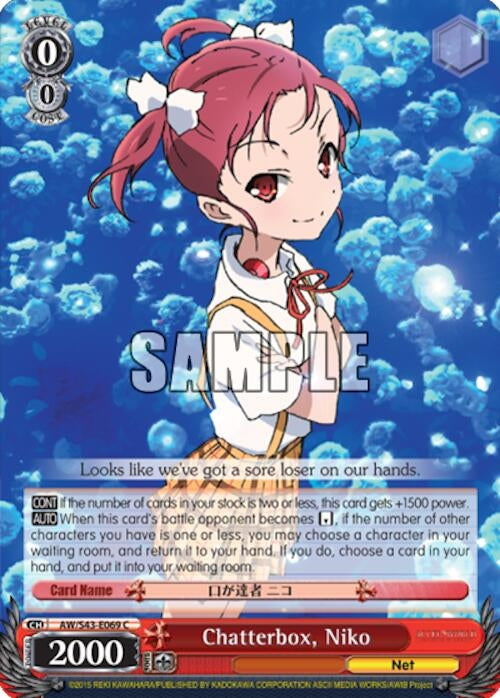 Chatterbox Niko (43069) [AW/S43] - Weiss Schwarz Single